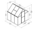 Växthus Mythos 3,4 m² Silver Canopia by Palram